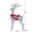 Christabelle Large 1.5m Christmas Reindeer Outdoor Indoor Light-Up Display Decoration Lawn Statue LED Lights Red Bow