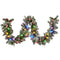 Christabelle 2.7m Snowy Christmas Garland with LED Coloured Baubles Lights Tree Decoration Ornament