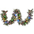 Christabelle 2.7m Snowy Christmas Garland with LED Coloured Baubles Lights Tree Decoration Ornament