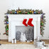 Christabelle 2.7m Snowy Christmas Garland with LED Coloured Baubles Lights Tree Decoration Ornament