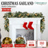 Christabelle 2.7m Christmas Garland with Gold Baubles and LED Lights Mantle Decoration Ornament