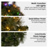 Christabelle 1.22m Split 2pc Christmas Wreath with LED Lights Pine Dual Front Doors Decoration Ornament