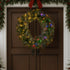 Christabelle 1.22m Split 2pc Christmas Wreath with LED Lights Pine Dual Front Doors Decoration Ornament