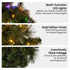 Christabelle 61cm Christmas Wreath with LED Lights Glittery Gold Pine re-Lit Front Door Decoration Ornament