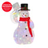 Christabelle 51cm Animated Snowman Christmas Display Multi-Colour LED Lights Xmas Decoration