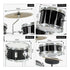 Children's 4pc Drum Kit - Black