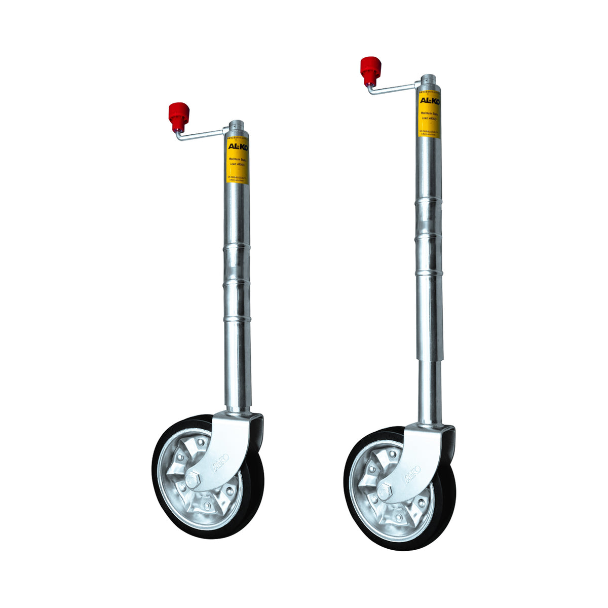 AL-KO Premium 8-Inch Extra Tall Jockey Wheel, 400kg Static Rated, Zinc