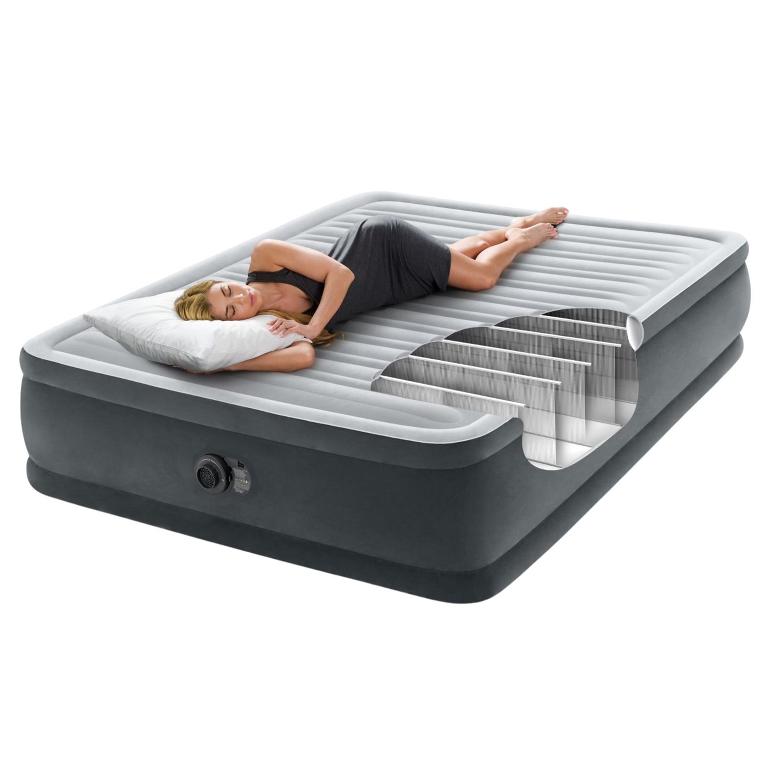 Dura-Beam Deluxe Queen Comfort-Plush Elevated Air Mattress