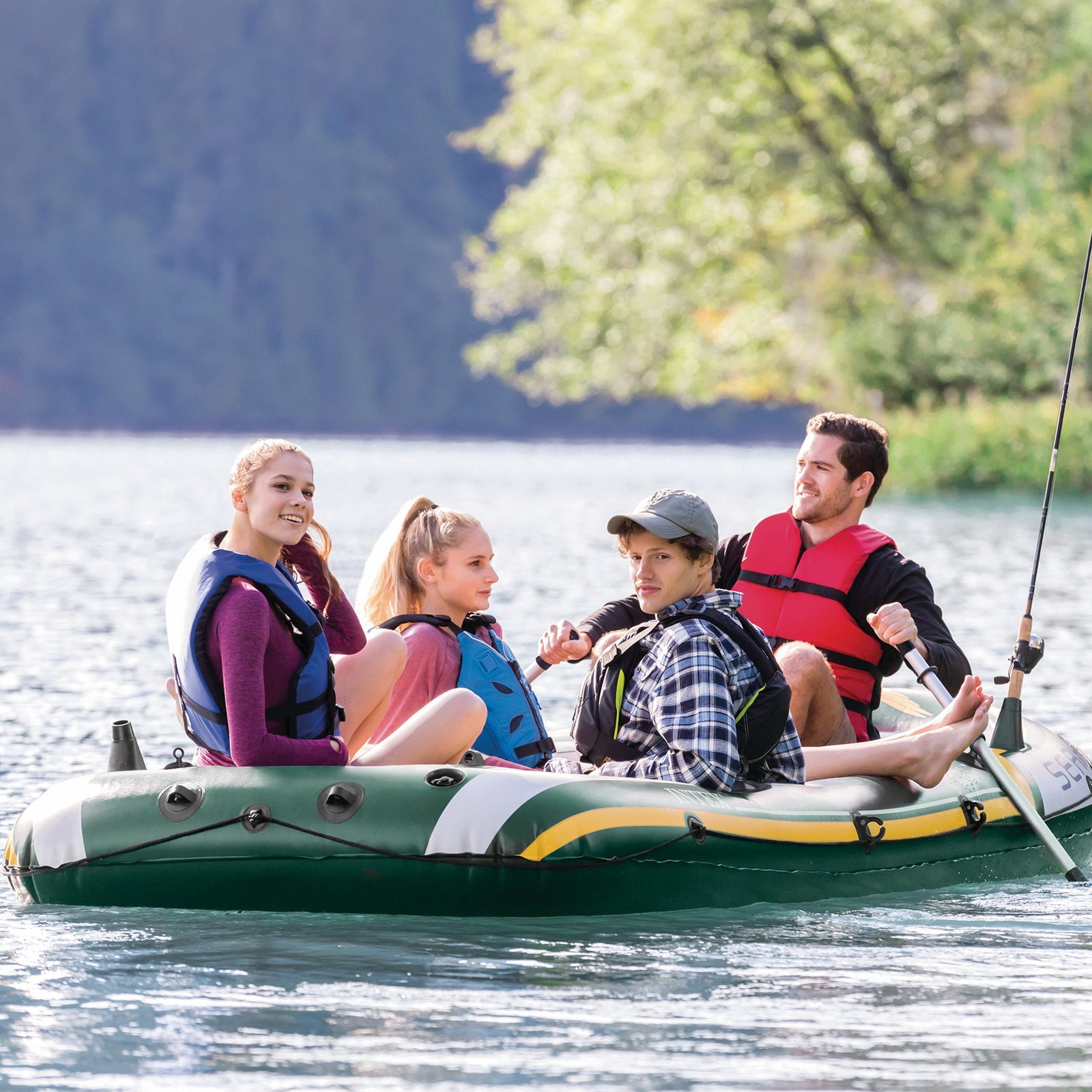 Seahawk 4 Inflatable Boat Set - 4 Person