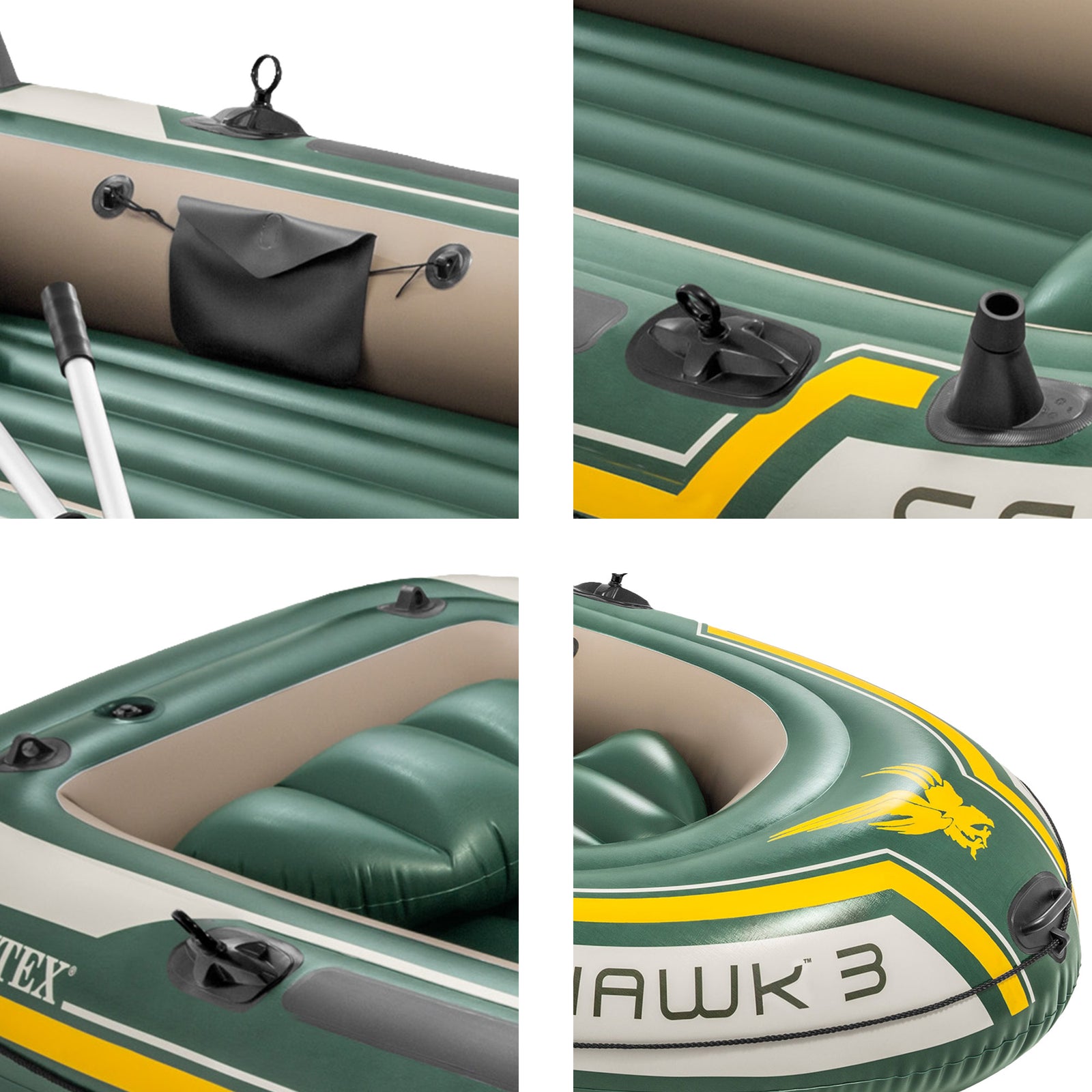 Seahawk 3-person Inflatable Boat Set
