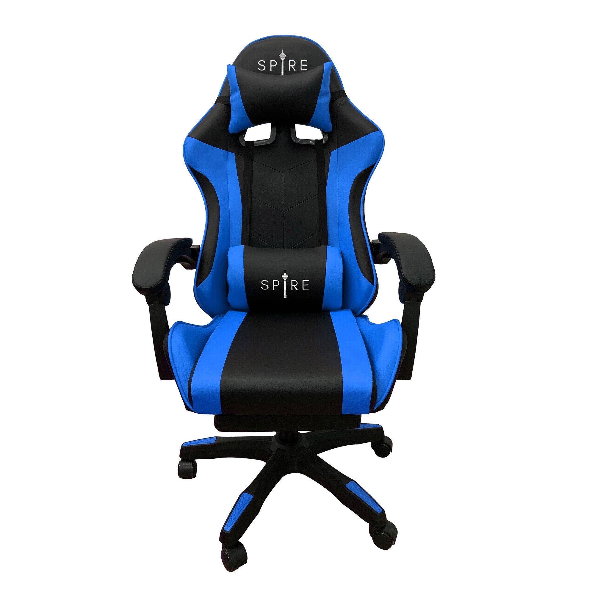 Spire Zinc Blue And Black Adjustable Gaming/office Chair