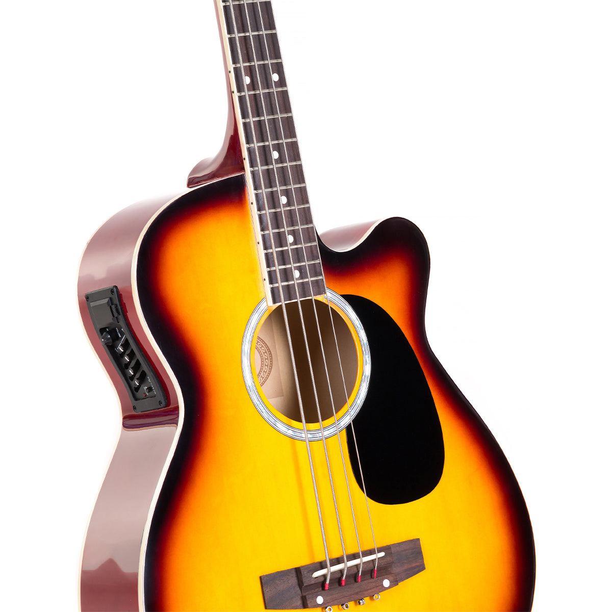 43in Acoustic Bass Guitar Sunburst
