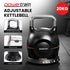 Adjustable Kettlebell 20kg 7 in 1 Weight Selection Set w/Quick One Hand Adjustment Secure Locking System