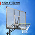Kahuna 50 Portable Basketball Hoop System Height Adjustable 3.05m Fibreglass Backboard Outdoor Stand Kids Adults