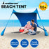 Beach Tent Canopy Sunshade 2m X 2m - Blue