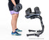 Powertrain Heavy Duty Ergonomic Adjustable Dumbbell Stand Weight Plate Rack Holder for Home Gym Strength Workout