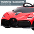 Licensed Bugatti Divo Kids Electric Ride On Car - Red