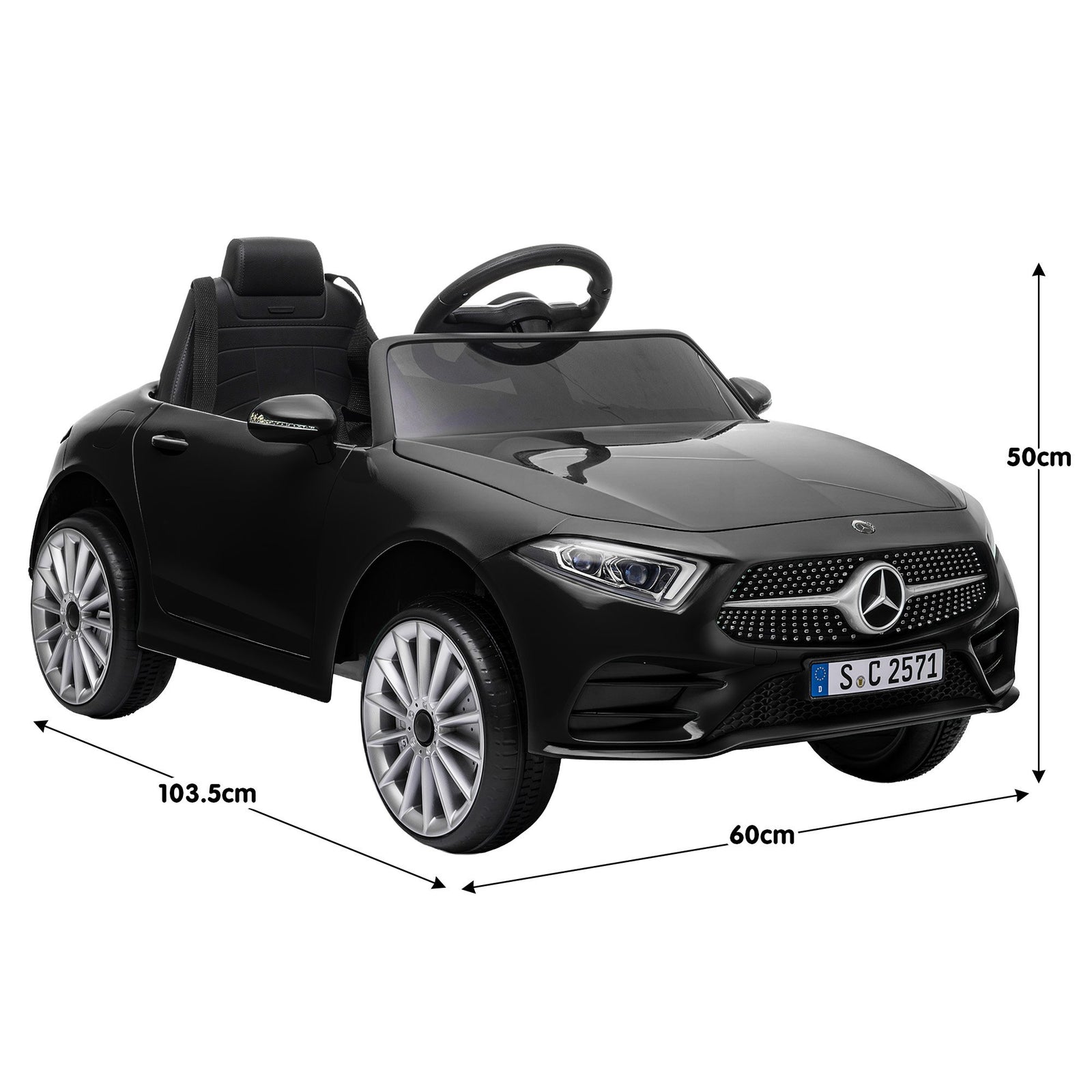 Mercedes Benz CLS 350 Kids Electric Ride On Car with Remote Control - Black