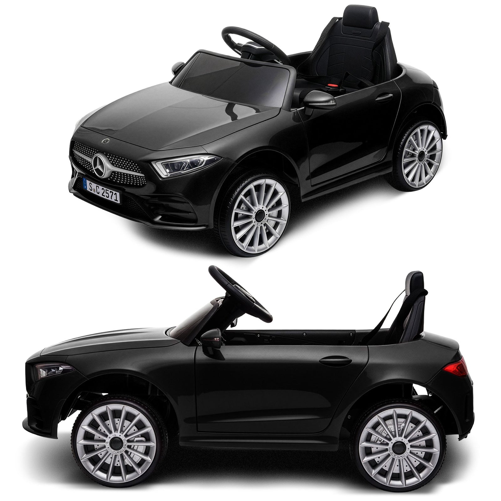 Mercedes Benz CLS 350 Kids Electric Ride On Car with Remote Control - Black