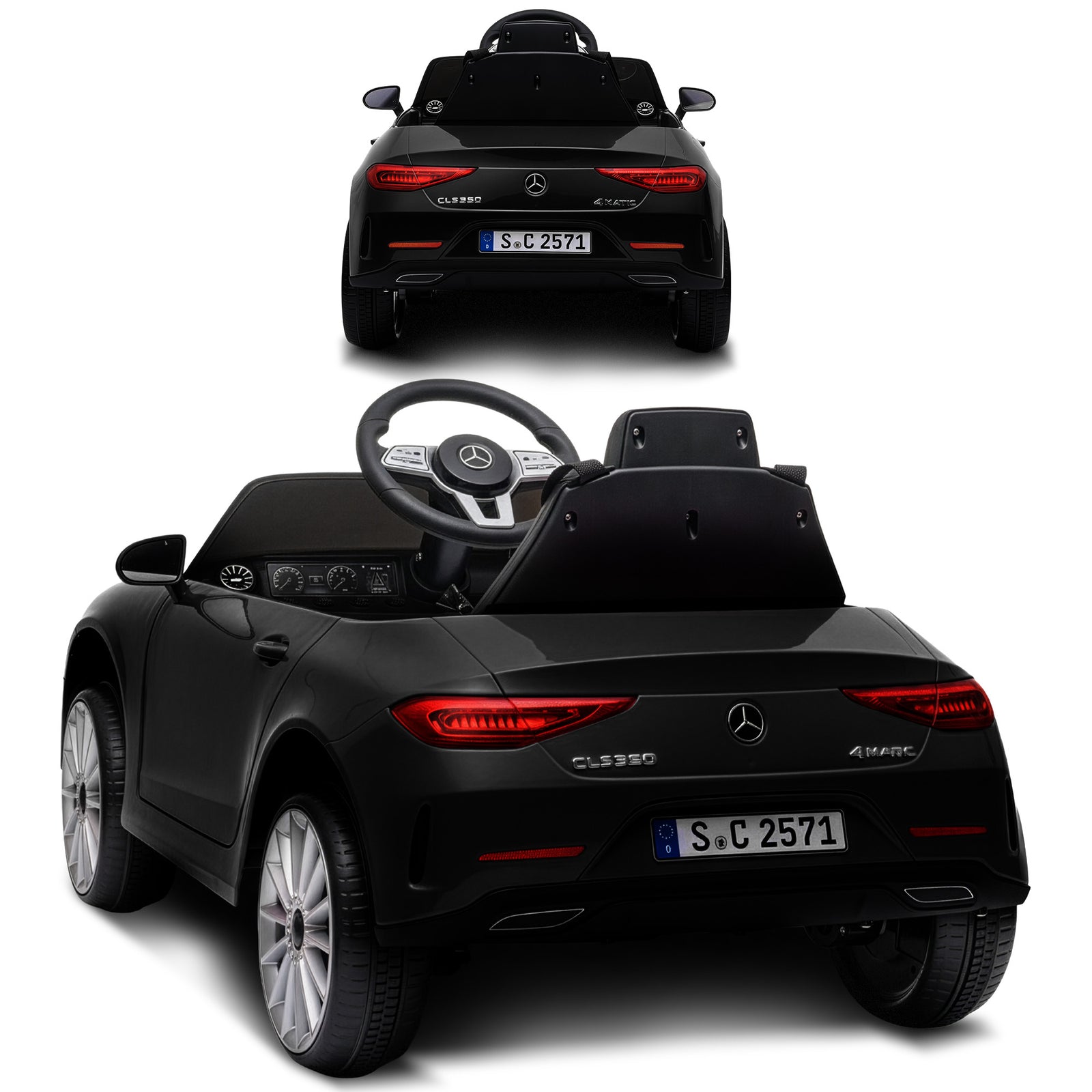 Mercedes Benz CLS 350 Kids Electric Ride On Car with Remote Control - Black