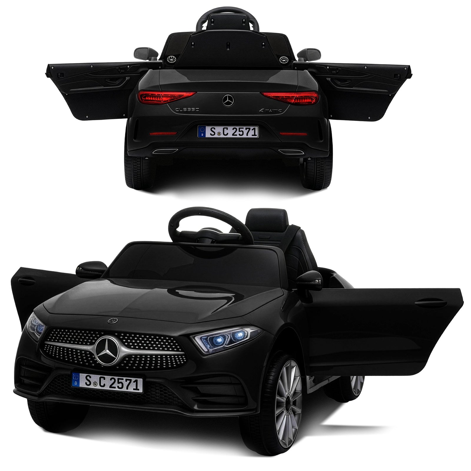 Mercedes Benz CLS 350 Kids Electric Ride On Car with Remote Control - Black