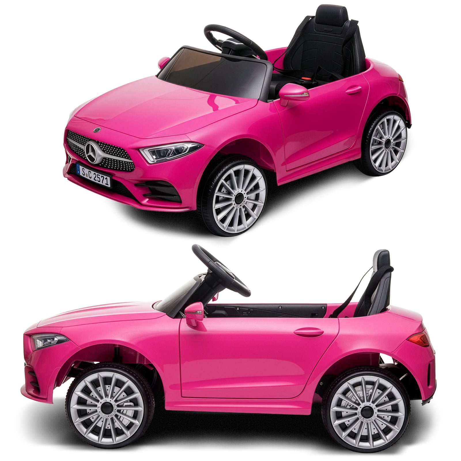 Mercedes Benz CLS 350 Kids Electric Ride On Car with Remote Control - Pink