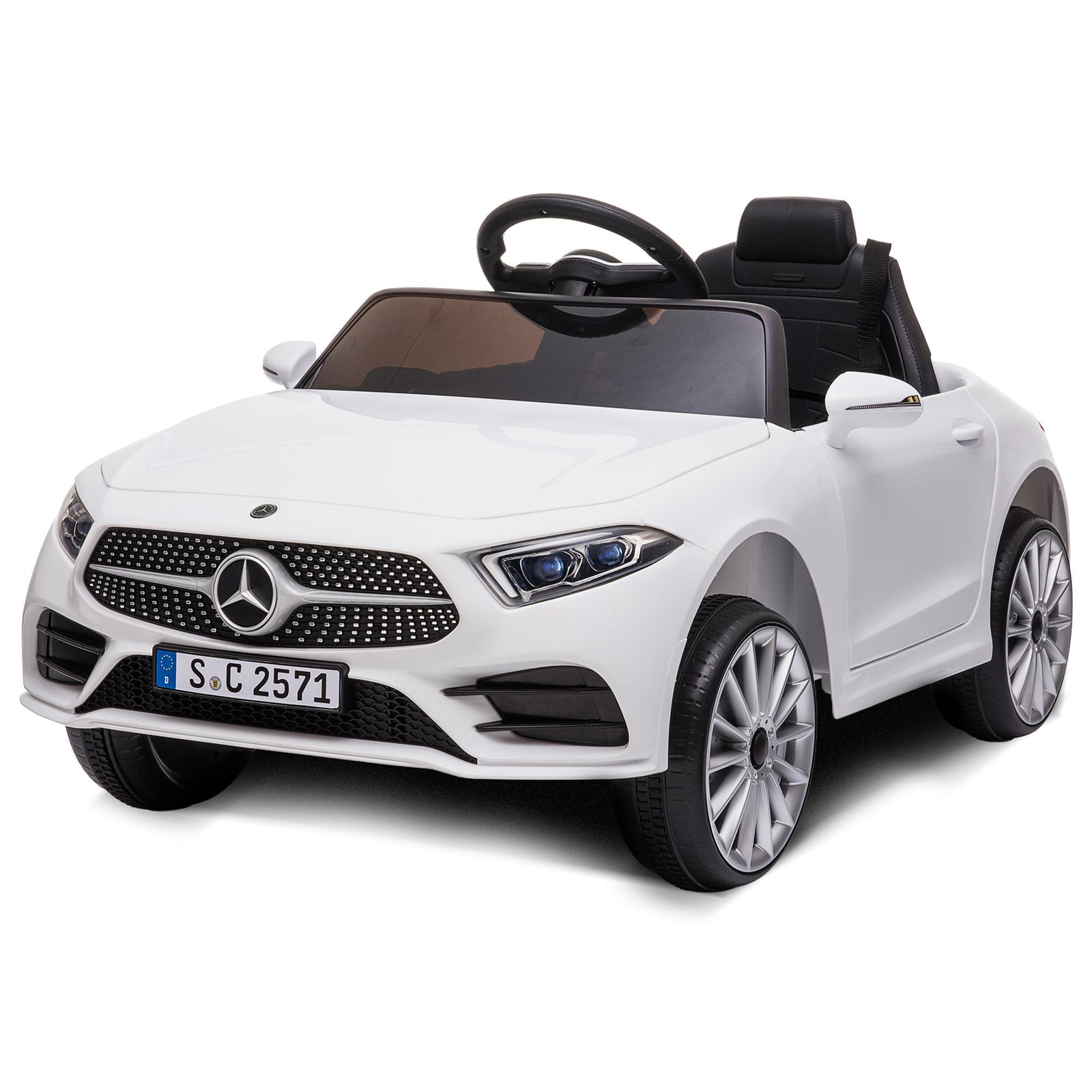 Mercedes Benz CLS 350 Kids Electric Ride On Car with Remote Control - White