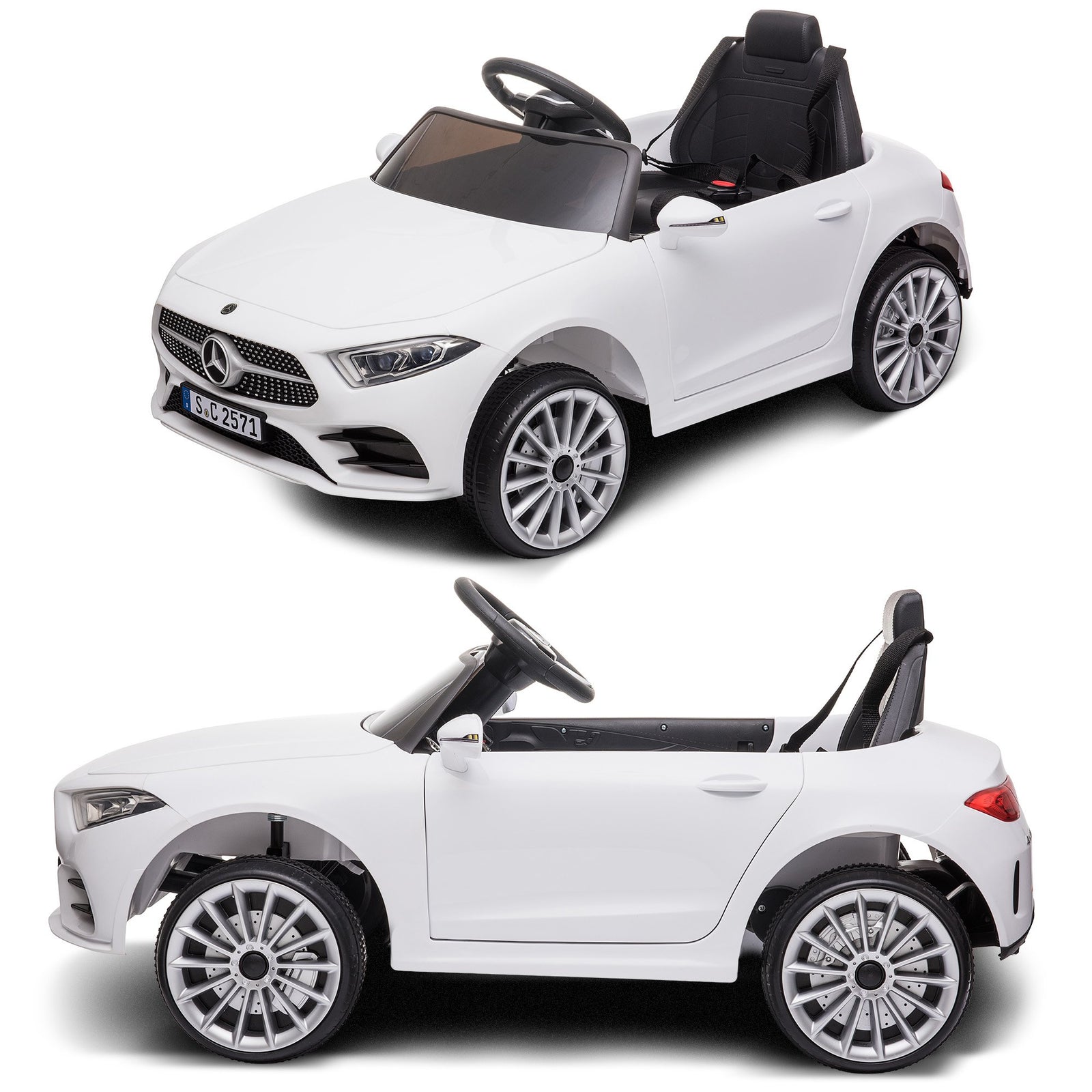 Mercedes Benz CLS 350 Kids Electric Ride On Car with Remote Control - White