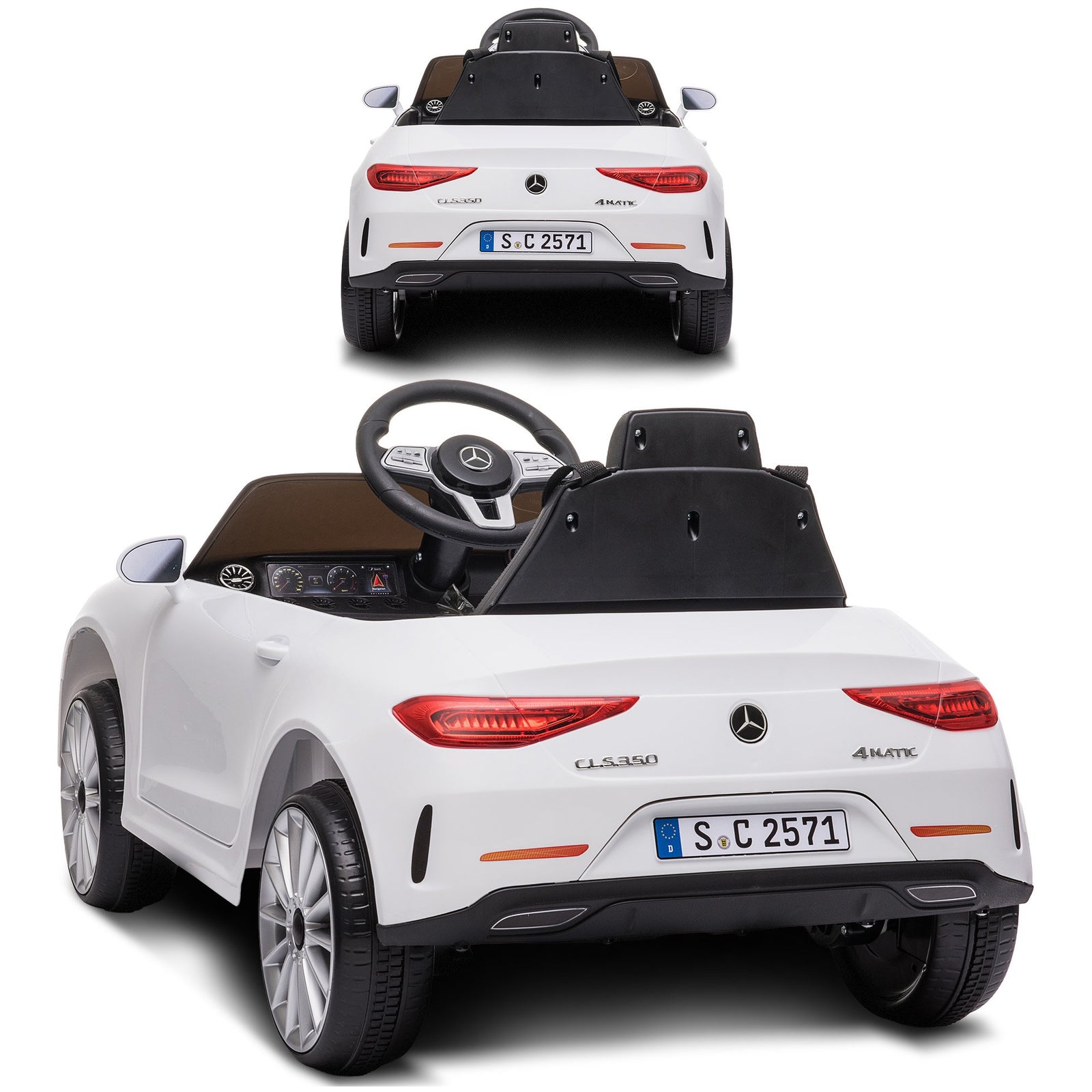 Mercedes Benz CLS 350 Kids Electric Ride On Car with Remote Control - White