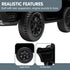 Ford Ranger Licensed Kids Ride On Car, Black, 12V7AH Battery Pack