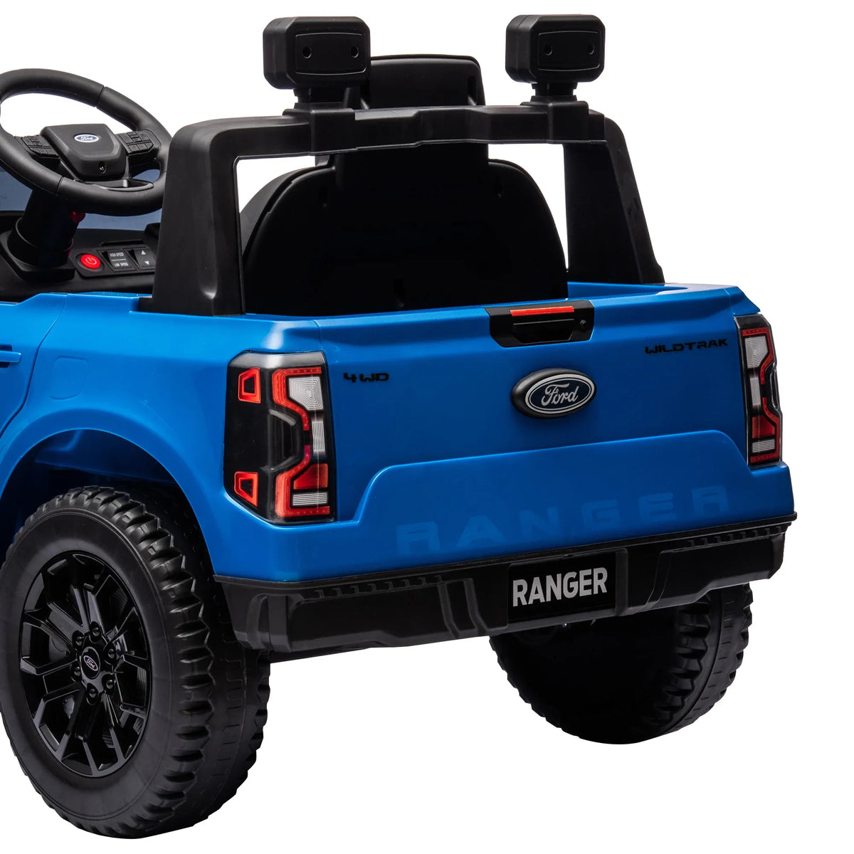 Ford Ranger Licensed Kids Ride On Car, Blue, 12V7AH Battery Pack