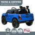 Ford Ranger Licensed Kids Ride On Car, Blue, 12V7AH Battery Pack