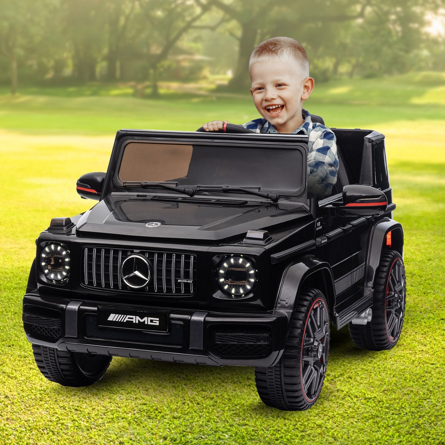 Kahuna Mercedes Benz AMG G63 Licensed Kids Ride On Electric Car Remote Control - Black