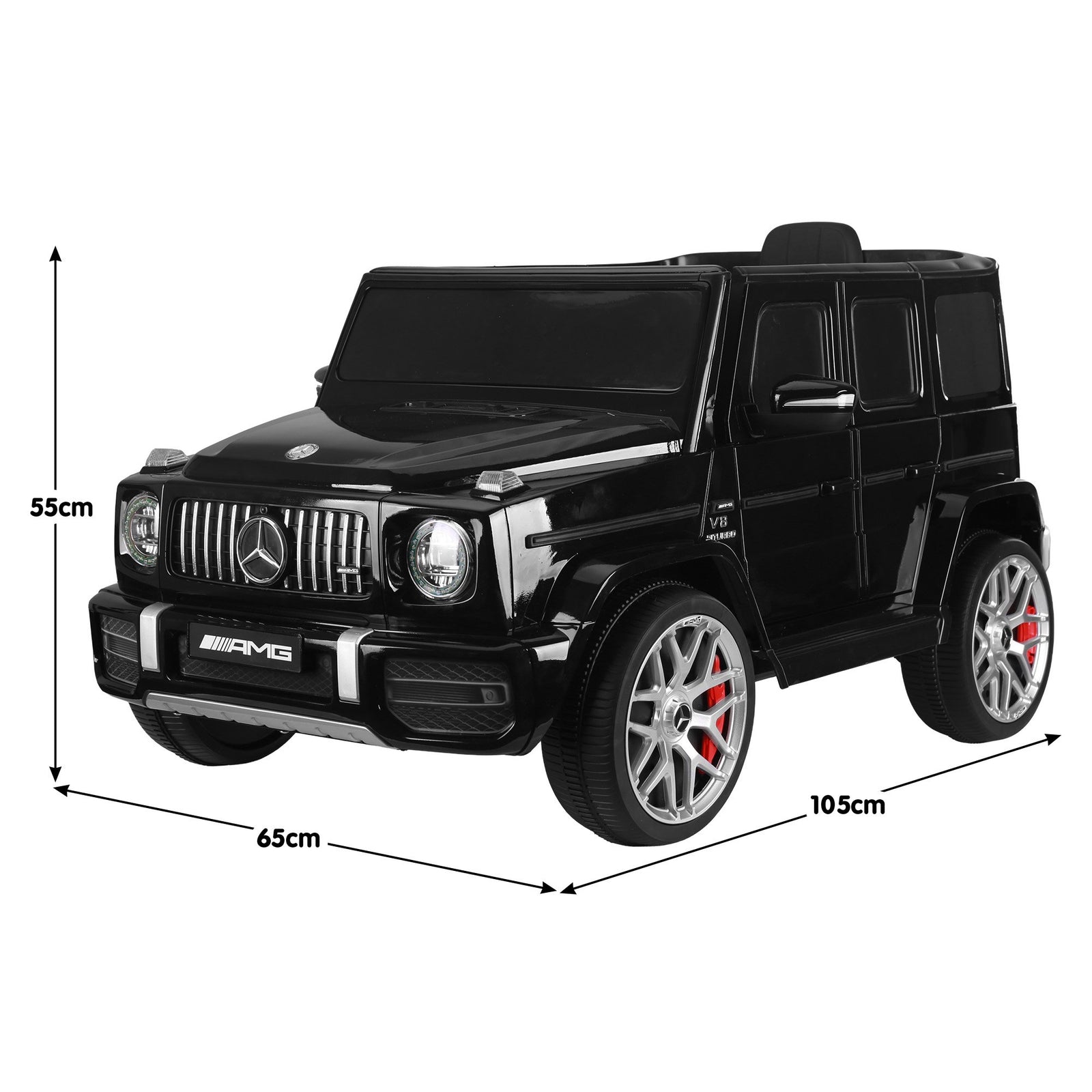 Mercedes Benz AMG Licensed G63 Kids Electric Ride On Car Remote Control Dual 25W Motors Music Player LED Lights