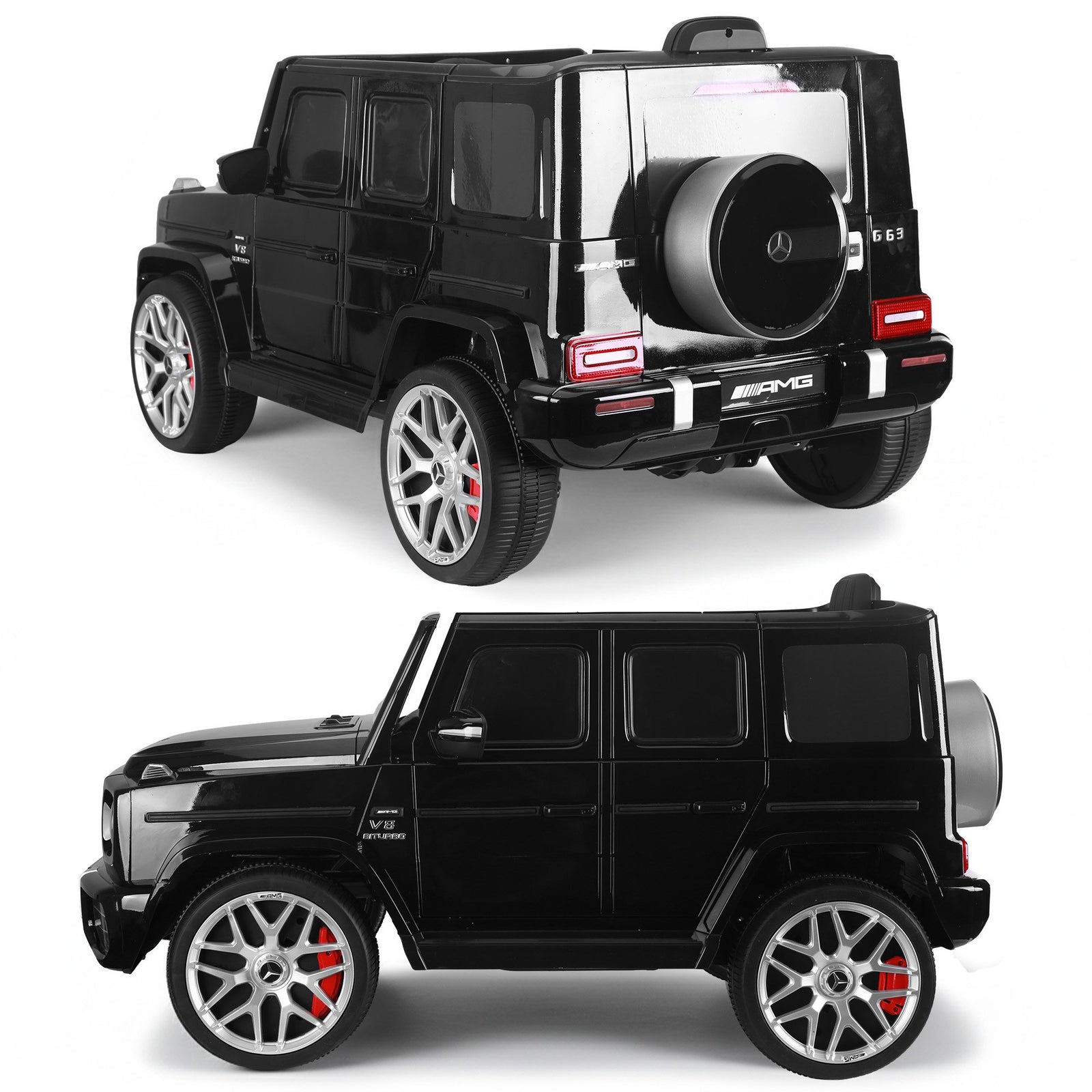 Mercedes Benz AMG Licensed G63 Kids Electric Ride On Car Remote Control Dual 25W Motors Music Player LED Lights
