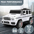 Kahuna Mercedes Benz AMG G63 Kids Electric Ride On Car w/ Remote Control - White
