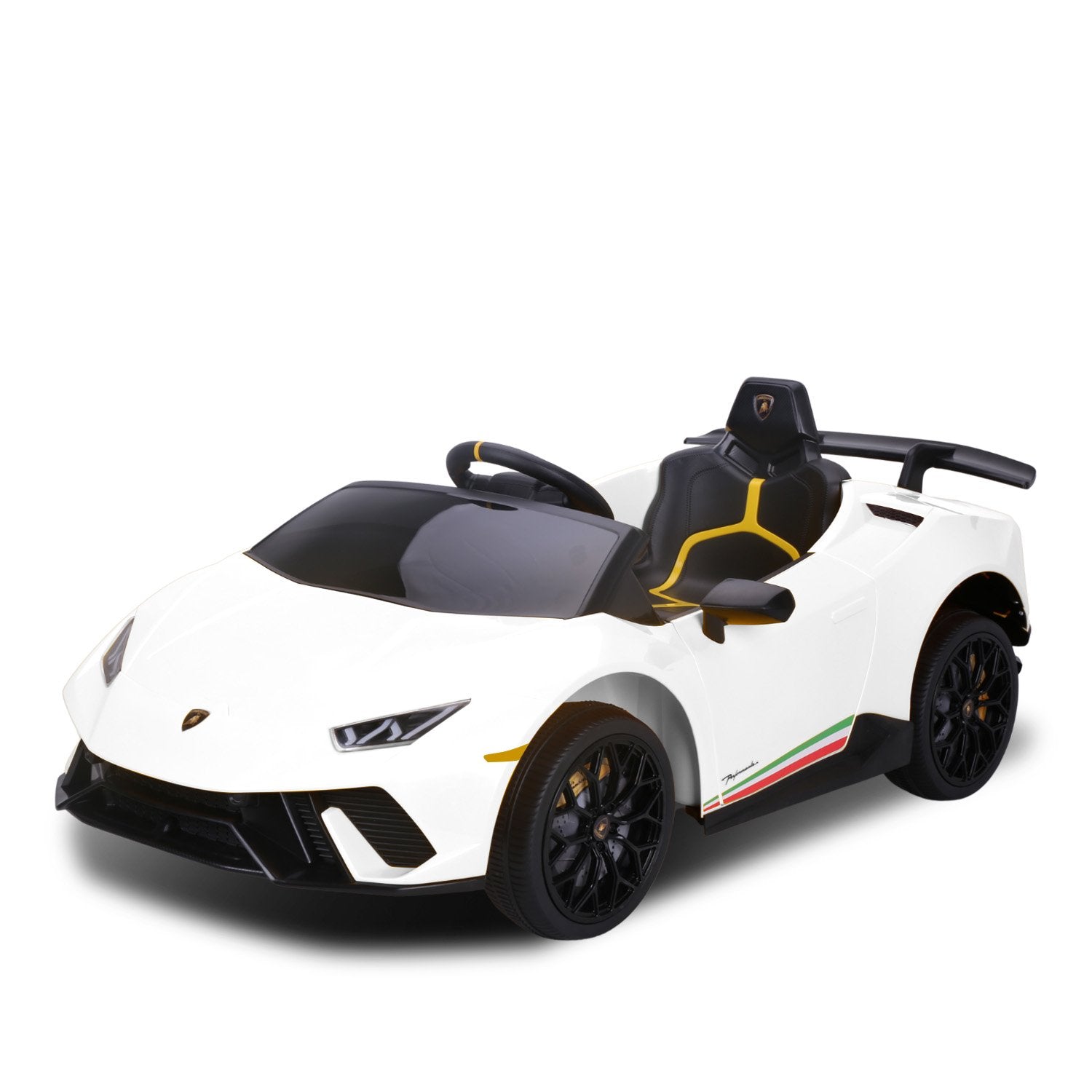 Lamborghini Performante Kids Electric Ride On Car Remote Control by  - White