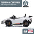 Lamborghini Performante Kids Electric Ride On Car Remote Control by  - White