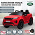Range Rover Evoque Licensed Kids Ride On Car 12V Electric with Remote - Red