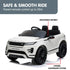 Land Rover Licensed Kids Electric Ride On Car Remote Control - White