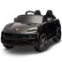 Black Porsche Macan Turbo EV Kids Ride On Car 12V Electric Car