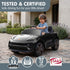 Black Porsche Macan Turbo EV Kids Ride On Car 12V Electric Car