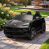 Black Porsche Macan Turbo EV Kids Ride On Car 12V Electric Car