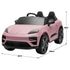 Pink Porsche Macan Turbo EV Kids Ride On Car 12V Electric Car