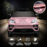Pink Porsche Macan Turbo EV Kids Ride On Car 12V Electric Car