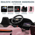 Pink Porsche Macan Turbo EV Kids Ride On Car 12V Electric Car