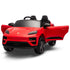 Red Porsche Macan Turbo EV Kids Ride On Car 12V Electric Car
