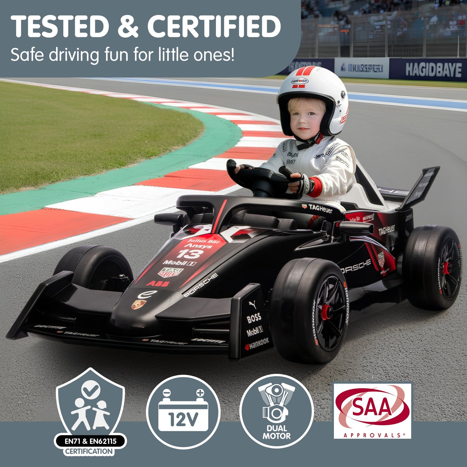 Porsche Formula E Kids Electric Ride-on Car With Remote Control