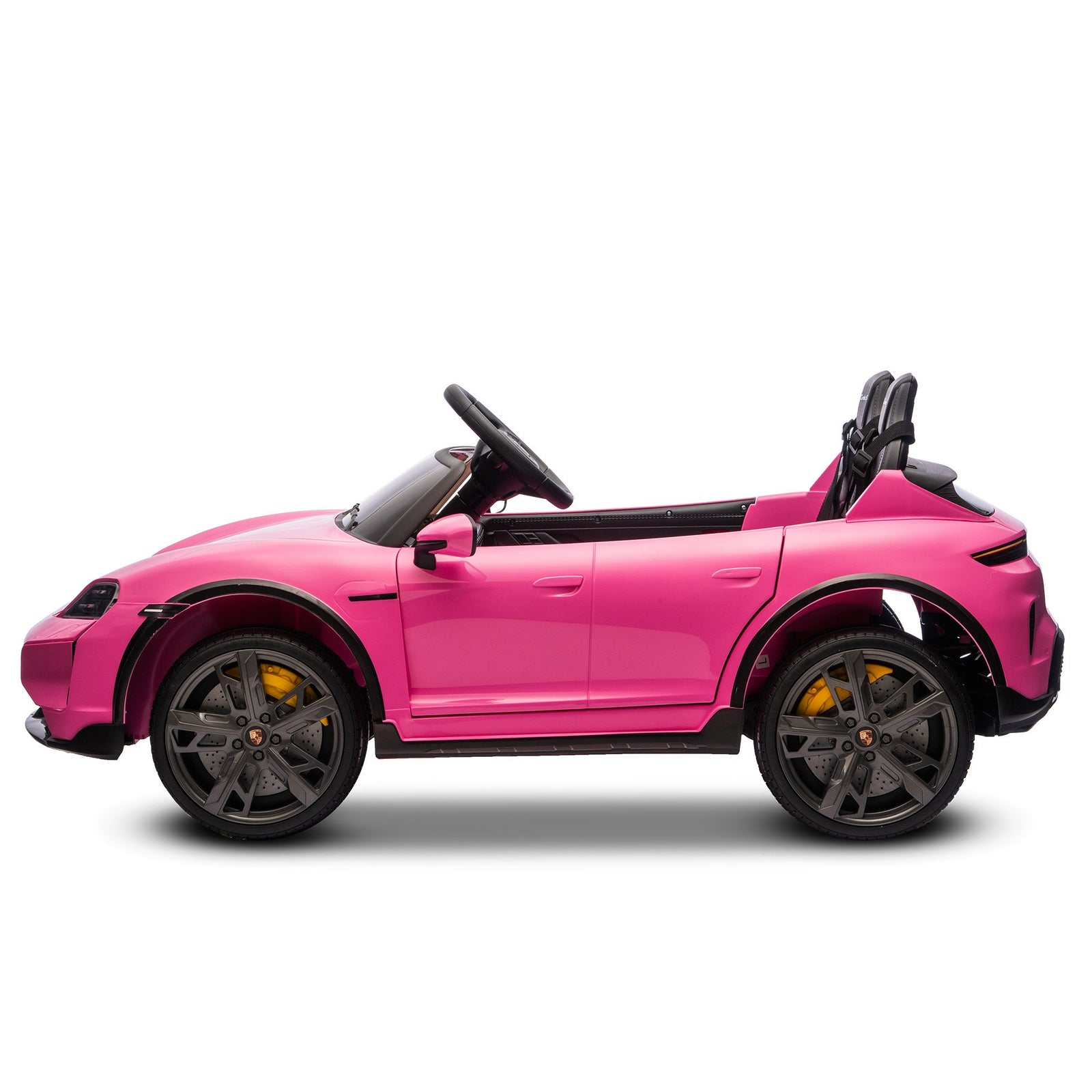 Porsche Taycan Turbo S Kids Electric Ride On Car w/Remote Control 90W Four Wheel Suspension 2 Seater w/Seat Belt