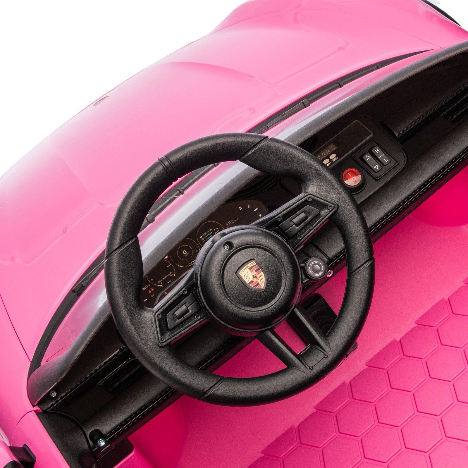 Porsche Taycan Turbo S Kids Electric Ride On Car w/Remote Control 90W Four Wheel Suspension 2 Seater w/Seat Belt